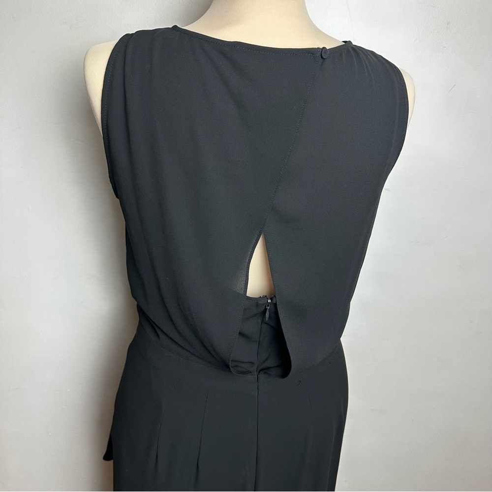 BCBG MaxAzria Faux Wrap Dress Women's Size Small Black Coquette Sexy LBD - Picture 4 of 10